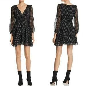 BB Dakota star foil printed chiffon dress